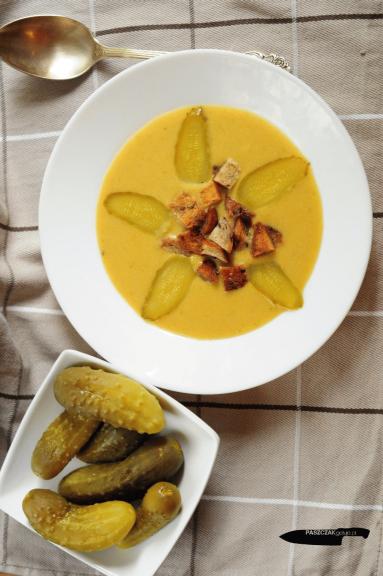 Zdjęcie - Ogórkowa zupa krem - Przepisy kulinarne ze zdjęciami
