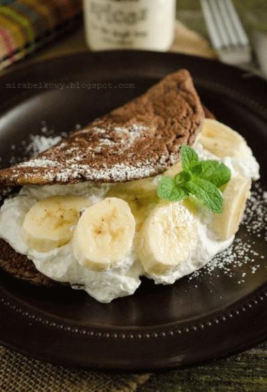 Zdjęcie - Omlet czekoladowy - Przepisy kulinarne ze zdjęciami