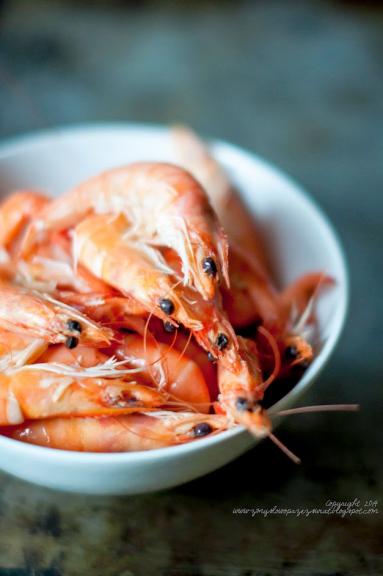 Zdjęcie - Paella z krewetkami. (Shrimps paella) - Przepisy kulinarne ze zdjęciami