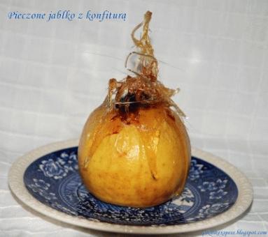 ZdjÄcie - Pieczone jabłko z konfiturą - Przepisy kulinarne ze zdjÄciami