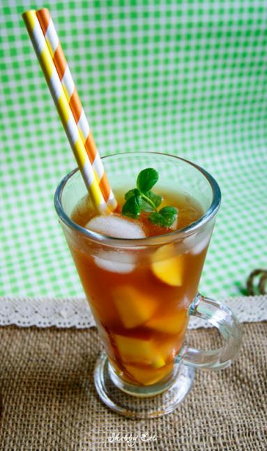 Zdjęcie - Herbata mrożona brzoskwiniowa - Przepisy kulinarne ze zdjęciami