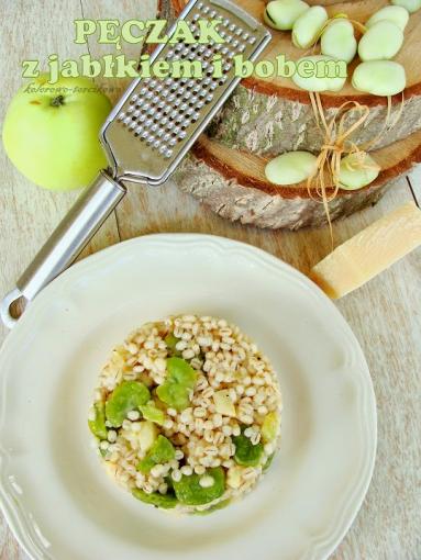 Zdjęcie - Pęczak z jabłkiem i bobem - Przepisy kulinarne ze zdjęciami