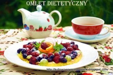 Zdjęcie - Jak schudnąć?- dietetyczny omlet z owocami - Przepisy kulinarne ze zdjęciami