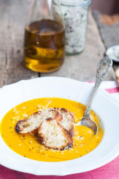 Zdjęcie - Zupa krem z dyni i marchewki - Przepisy kulinarne ze zdjęciami