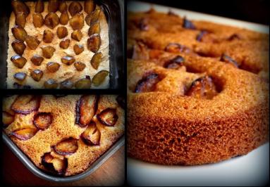 Zdjęcie - Cynamonowe ciasto grysikowe ze śliwkami - Przepisy kulinarne ze zdjęciami