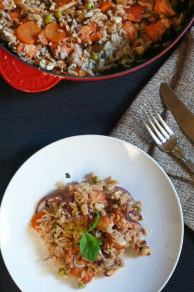 Zdjęcie - Kurczak tandoori masala z ryżem i warzywami - Przepisy kulinarne ze zdjęciami