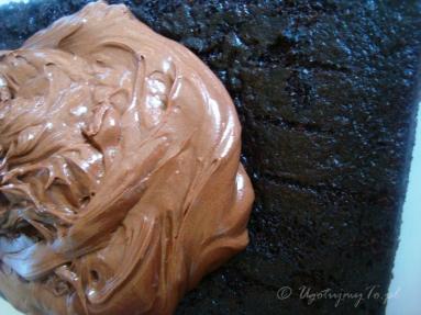 Zdjęcie - Ciasto czekoladowe z kremem - Przepisy kulinarne ze zdjęciami