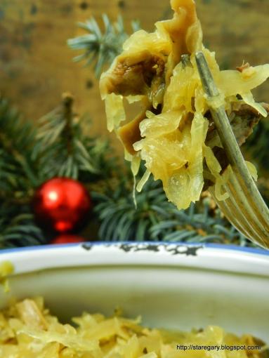 Zdjęcie - Wigilijna kapusta z grzybami - Przepisy kulinarne ze zdjęciami