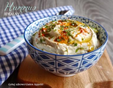 Zdjęcie - Hummus idealny -kanapkowy pasztet z ciecierzycy - Przepisy kulinarne ze zdjęciami