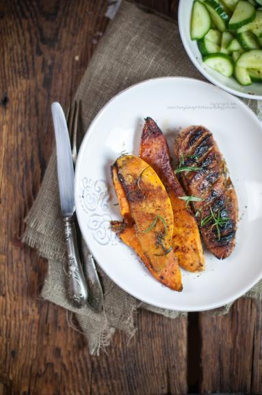 Zdjęcie - Kurczak balsamico z pieczonymi batatami (Balsamic chicken with roasted sweet potatoes). - Przepisy kulinarne ze zdjęciami