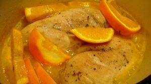 Zdjęcie - Kurczak w pomarańczach z miętą - Przepisy kulinarne ze zdjęciami