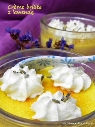 Zdjęcie - Crème brûlée z lawendą - Przepisy kulinarne ze zdjęciami