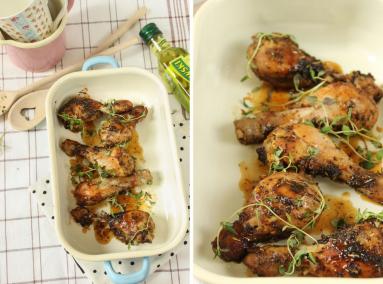 Zdjęcie - Podudzia z kurczaka w miodzie i ziołach - Przepisy kulinarne ze zdjęciami
