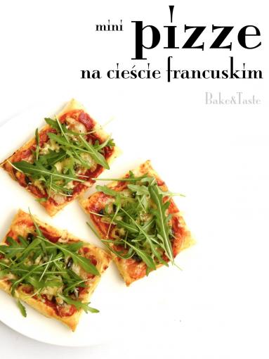 Zdjęcie - Mini pizze na cieście francuskim - Przepisy kulinarne ze zdjęciami