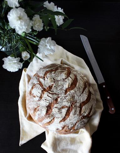 Zdjęcie - Chleb pszenno-żytni z prażoną mąką - Przepisy kulinarne ze zdjęciami