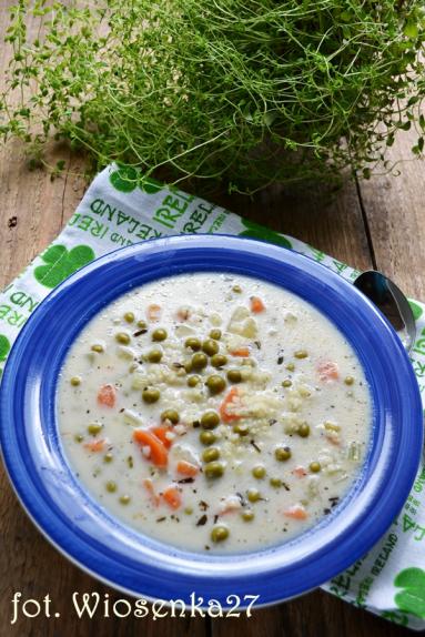 Zdjęcie - Wiosenna zupa z warzywami i kaszą jaglaną - Przepisy kulinarne ze zdjęciami