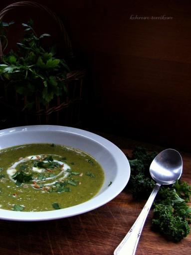 Zdjęcie - Zupa z jarmużu - Przepisy kulinarne ze zdjęciami