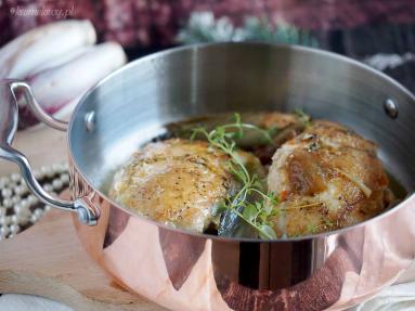 Zdjęcie - Kurczak z cykorią w sosie z winem Marsala / Chicken chicory with Marsala sauce - Przepisy kulinarne ze zdjęciami
