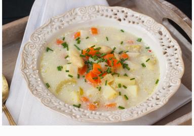 Zdjęcie - Wiosenna zupa z białymi szparagami - Przepisy kulinarne ze zdjęciami