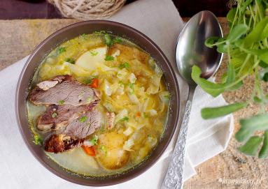 Zdjęcie - Zupa warzywna z młodą kapustą / Cabbage and vegetable soup - Przepisy kulinarne ze zdjęciami