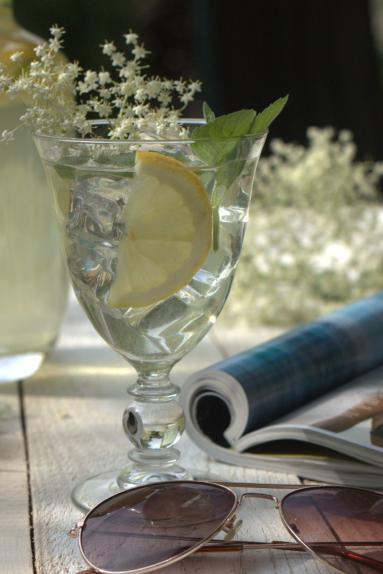 Zdjęcie - Lemoniada z kwiatów czarnego bzu - Przepisy kulinarne ze zdjęciami
