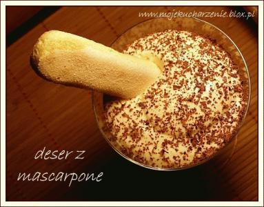 Zdjęcie - Szybki deser z mascarpone  - Przepisy kulinarne ze zdjęciami