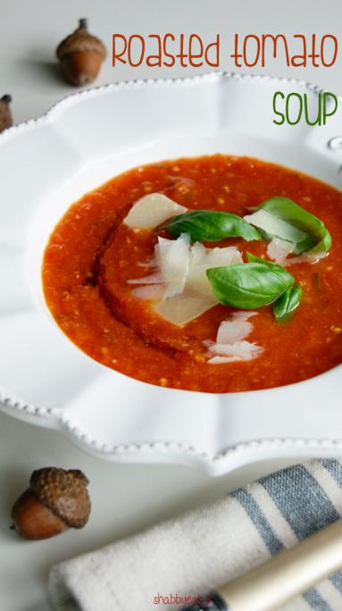 Zdjęcie - Pomidorowa z pieczonych pomidorów - Przepisy kulinarne ze zdjęciami
