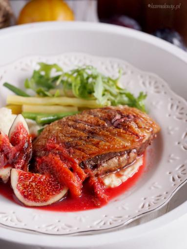 Zdjęcie - Piersi kacze w sosie śliwkowym z figami / Duck breasts with plum sauce and figs - Przepisy kulinarne ze zdjęciami