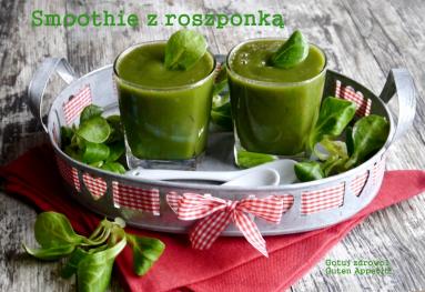 Zdjęcie - Zielone smoothie z roszponką i mango - Przepisy kulinarne ze zdjęciami