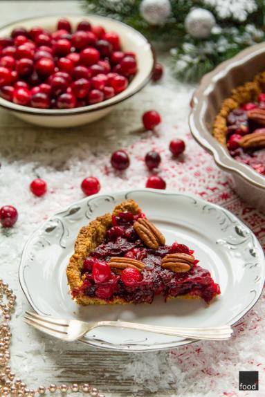 Zdjęcie - Mincemeat pie - bożonarodzeniowa tarta z żurawiną i orzechami pekan - Przepisy kulinarne ze zdjęciami