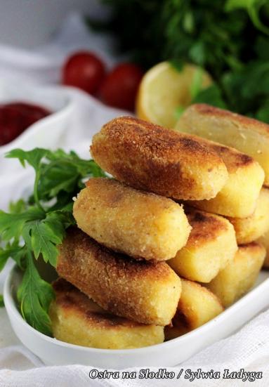 Zdjęcie - MINI KROKIECIKI ZIEMNIACZANE ( croquettes de pommes de terre ) - Przepisy kulinarne ze zdjęciami