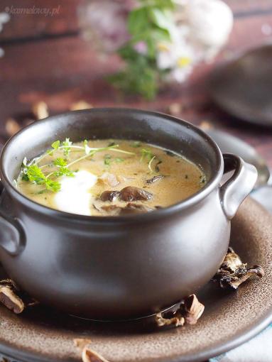 Zdjęcie - Śmietankowa zupa grzybowa / Creamy mushroom soup - Przepisy kulinarne ze zdjęciami