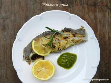 Zdjęcie - Halibut z  grilla - Przepisy kulinarne ze zdjęciami
