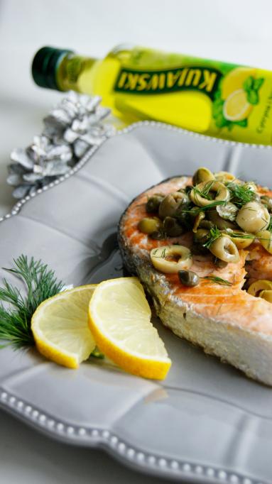 Zdjęcie - Łosoś w sosie cytrynowym z kaparami - Przepisy kulinarne ze zdjęciami