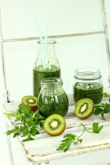 Zdjęcie - Zielony koktajl zdrowia - Przepisy kulinarne ze zdjęciami