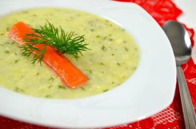 Zdjęcie - Zupa koperkowa z ryżem + film - Smakowite Dania - Przepisy kulinarne ze zdjęciami