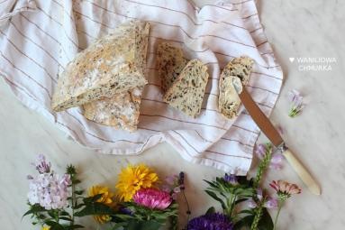 Zdjęcie - Prosty pszenny chleb z siemieniem lnianym - Przepisy kulinarne ze zdjęciami