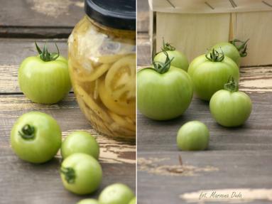 Zdjęcie - Sałatka z zielonych pomidorów - Przepisy kulinarne ze zdjęciami