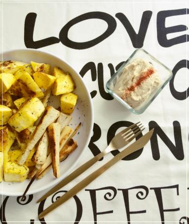 Zdjęcie - Hummus z pieczonymi warzywami | Kuchnia Adama - Przepisy kulinarne ze zdjęciami