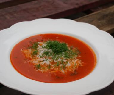 Zdjęcie - Aromatyczna pomidorówka-Pyszna!!! - Przepisy kulinarne ze zdjęciami