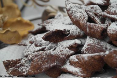 Zdjęcie - Chrusciki kakaowe - Przepisy kulinarne ze zdjęciami