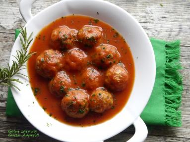 Zdjęcie - Klopsiki z indyka w sosie pomidorowym - fit - Przepisy kulinarne ze zdjęciami