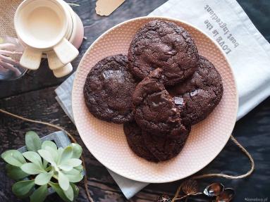 Zdjęcie - Ciasteczka brownie / Brownie cookies - Przepisy kulinarne ze zdjęciami
