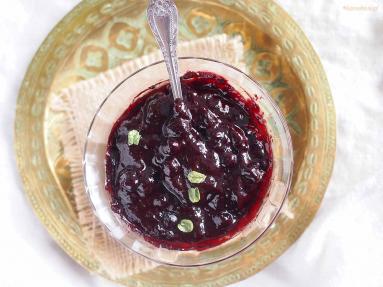 Zdjęcie - Słodki sos jagodowy / Sweet blueberry sauce - Przepisy kulinarne ze zdjęciami