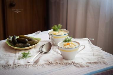 Zdjęcie - Zupa ogórkowa z koperkiem - Przepisy kulinarne ze zdjęciami