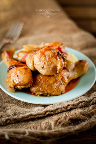 Zdjęcie - Pieczone udka kurczaka w sosie curry z mleczkiem kokosowym - Przepisy kulinarne ze zdjęciami