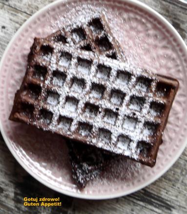 Zdjęcie - Gofry czekoladowe na maślance - Przepisy kulinarne ze zdjęciami