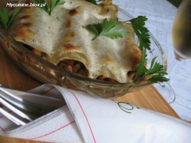 Zdjęcie - Cannelloni z  kurkami  - Przepisy kulinarne ze zdjęciami