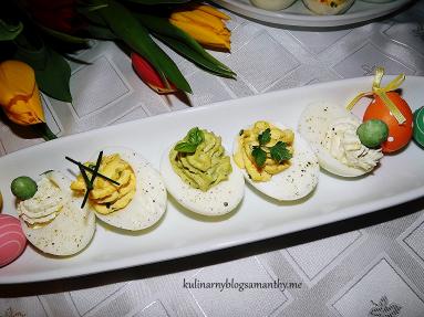 Zdjęcie - Jaja w czterech smakach - Przepisy kulinarne ze zdjęciami