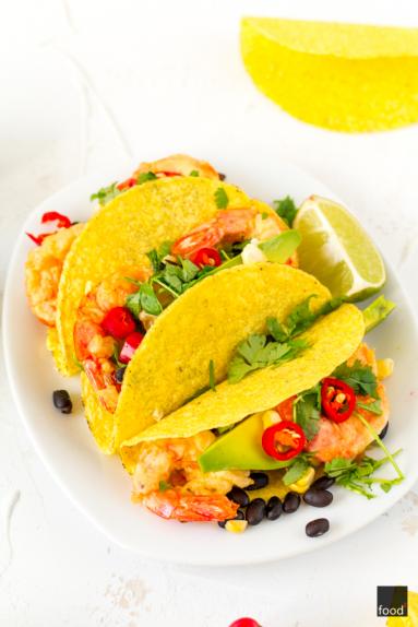 Zdjęcie - Tacos z krewetkami w tempurze - Przepisy kulinarne ze zdjęciami